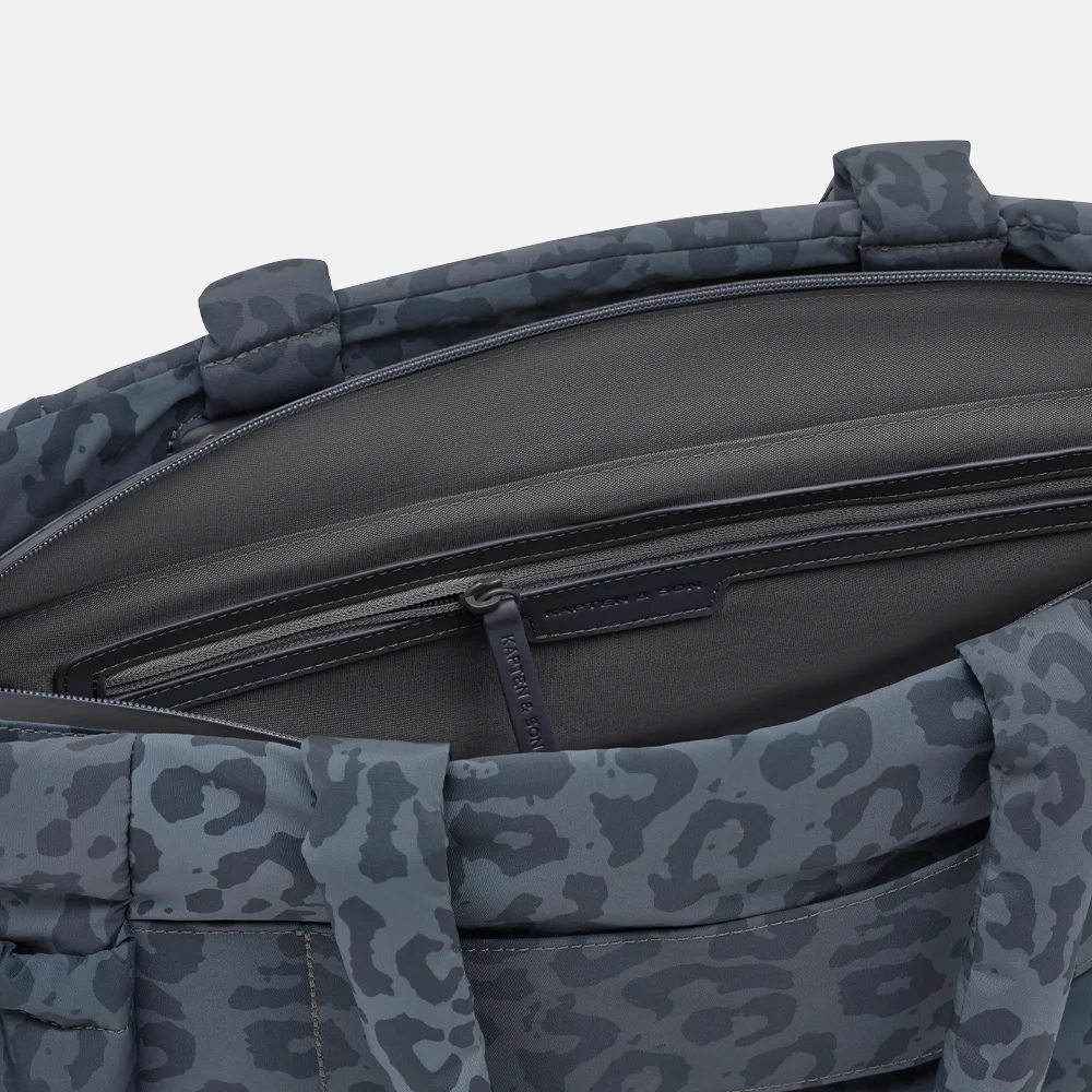 Kapten & Son Hellvi shopper dark grey leo bij Duifhuizen