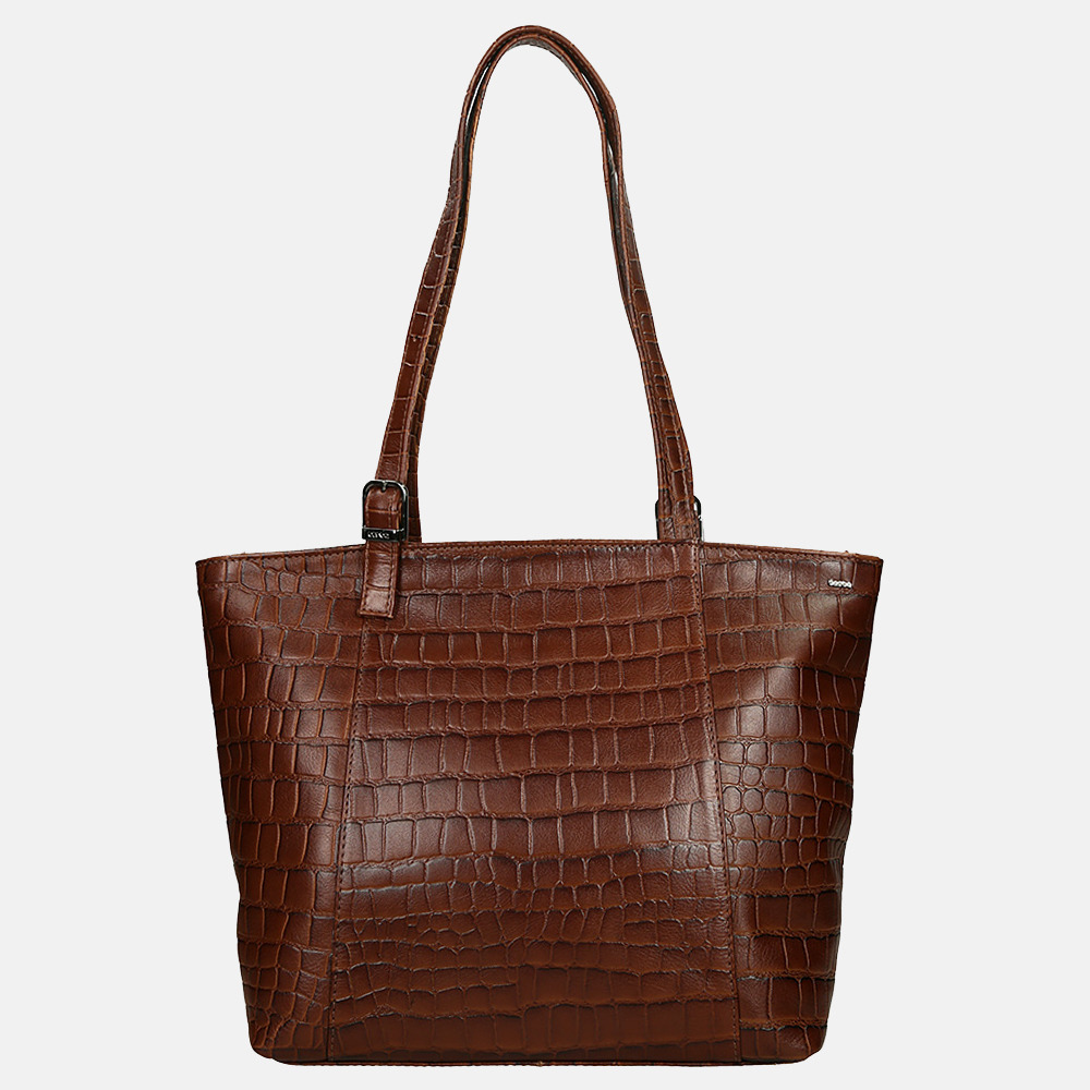 Berba Laguna shopper croco cognac