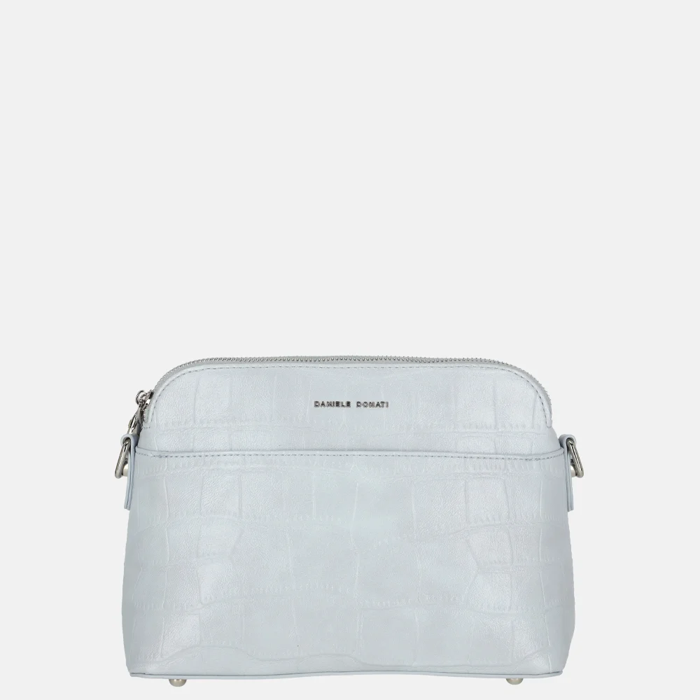 Daniele Donati crossbody tas croco lichtblauw bij Duifhuizen