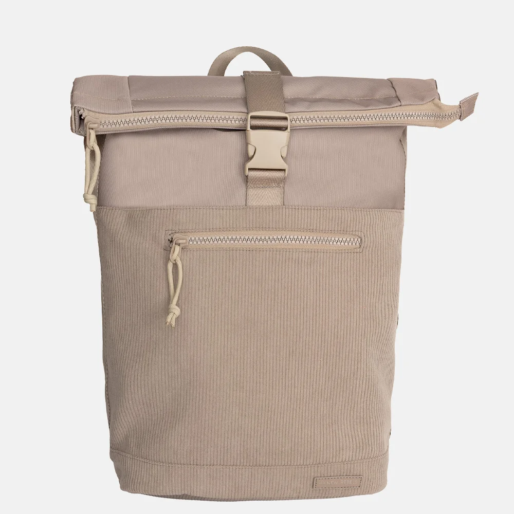 New Rebels New York rugzak rolltop 13 inch taupe