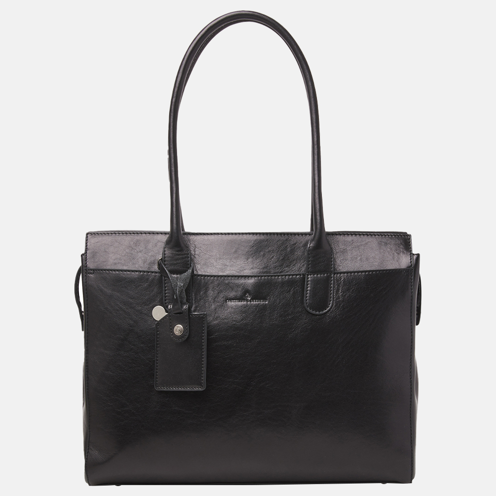 Castelijn & Beerens Gaucho Ellen laptoptas 15.6 inch zwart  bij Duifhuizen