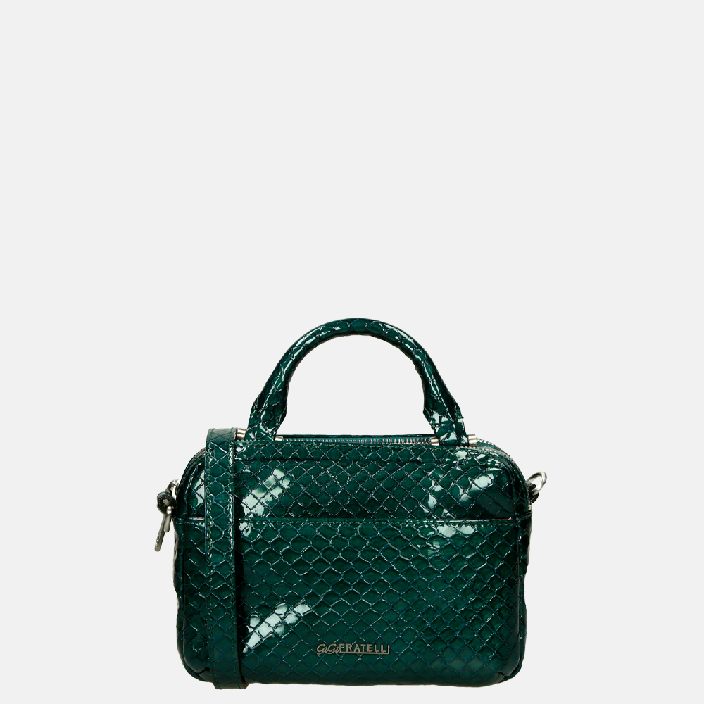 GiGi Fratelli handtas box snake teal bij Duifhuizen