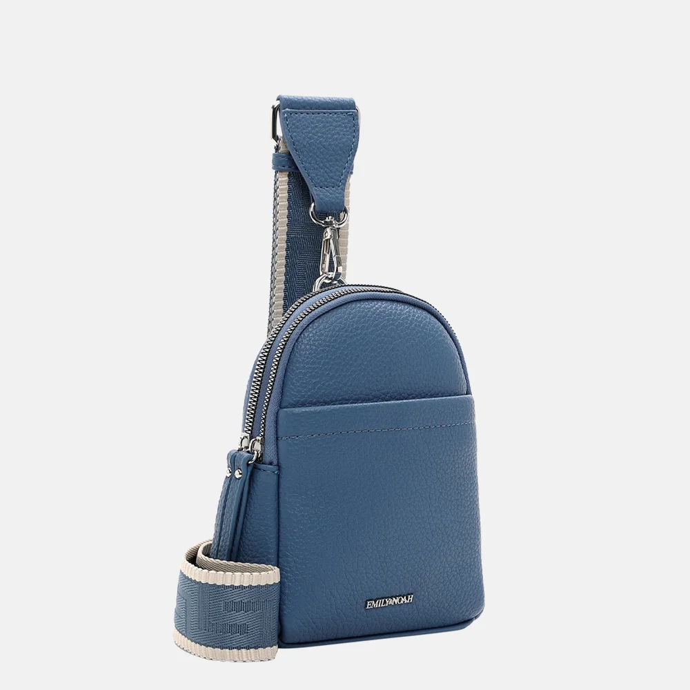 Emily & Noah Elena crossbody tas denim bij Duifhuizen