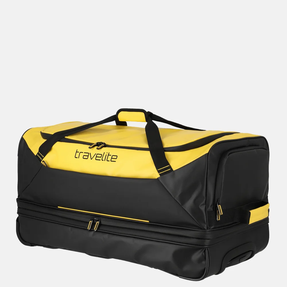 Travelite Basics reistas op wielen 70 cm yellow bij Duifhuizen