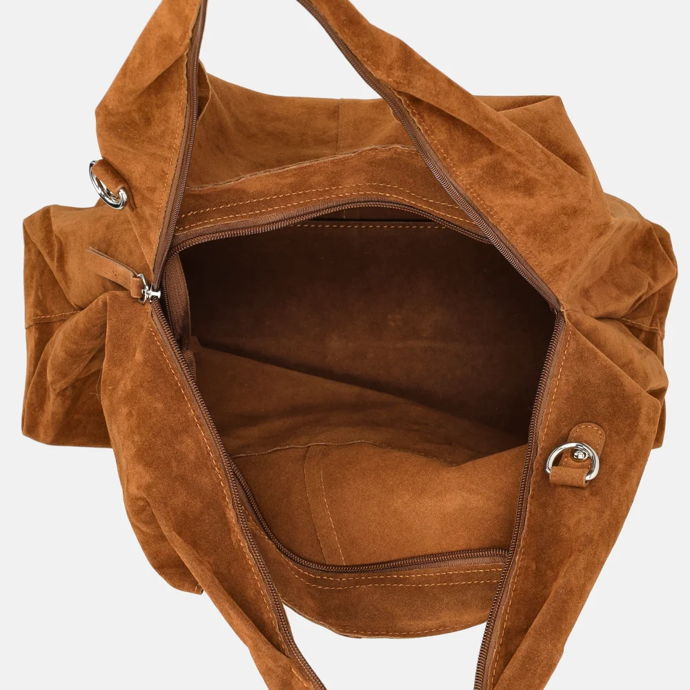 Flora & Co buideltas suedine camel bij Duifhuizen