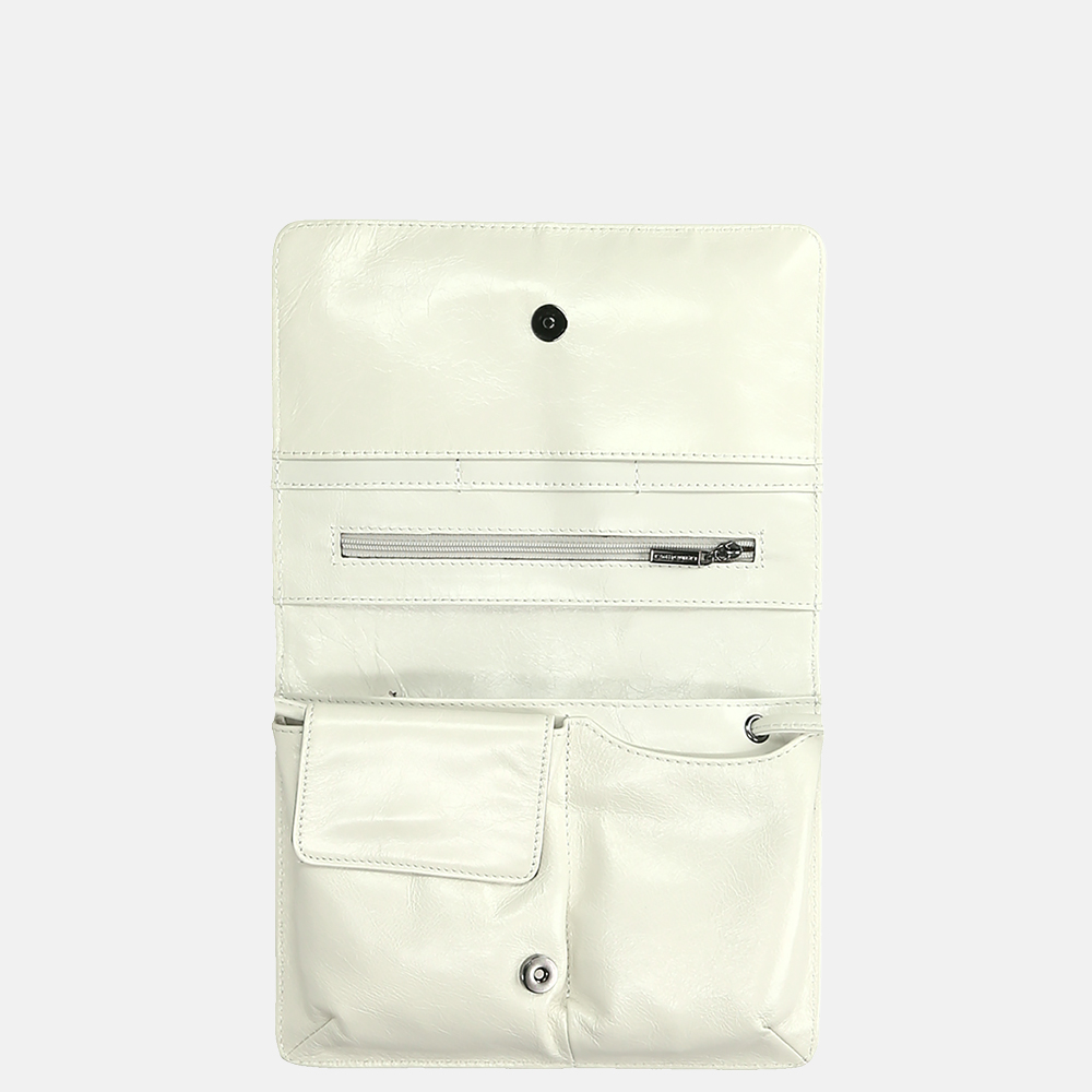 Claudio Ferrici Pelle Vecchia crossbody tas crema bij Duifhuizen