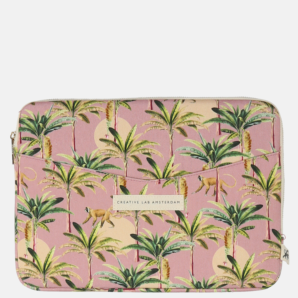 Creative Lab Amsterdam laptophoes 15 inch purple bananas