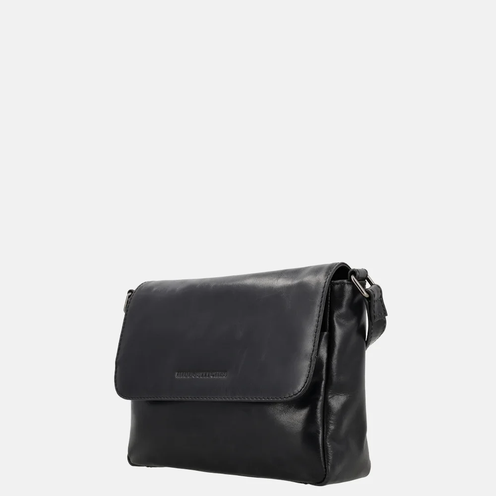 Hide & Stitches Porto crossbody tas zwart bij Duifhuizen