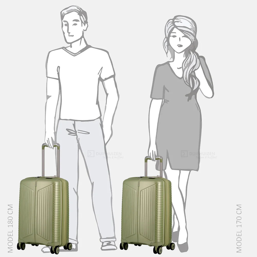 Jump Evae handbagage koffer 55 cm expandable vertclair bij Duifhuizen