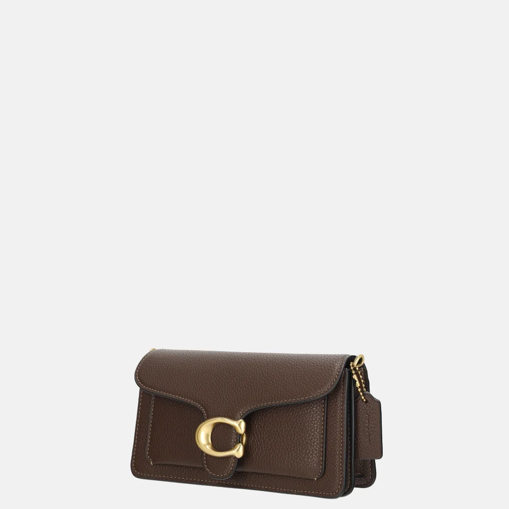 Coach Tabby Pebbled chain crossbody tas maple bij Duifhuizen