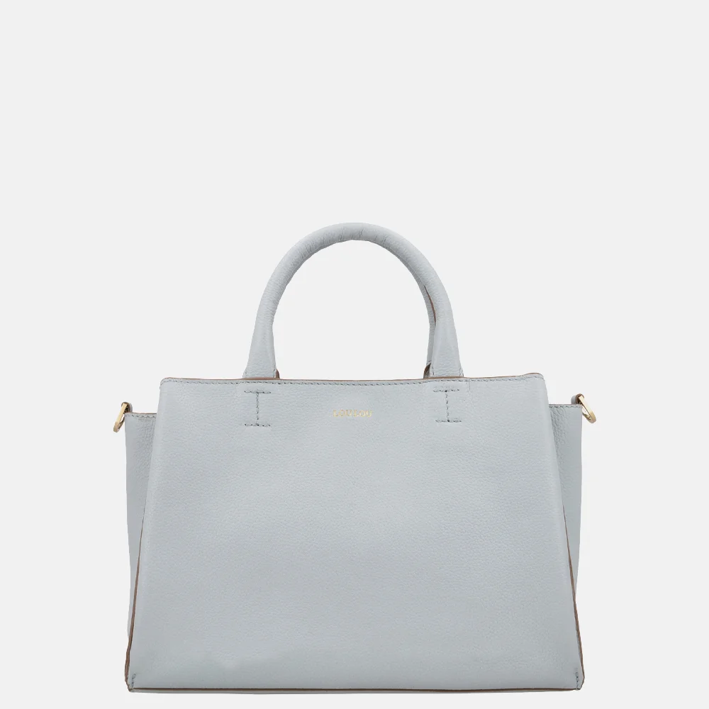 Loulou Essentiels Vera handtas blue aura bij Duifhuizen