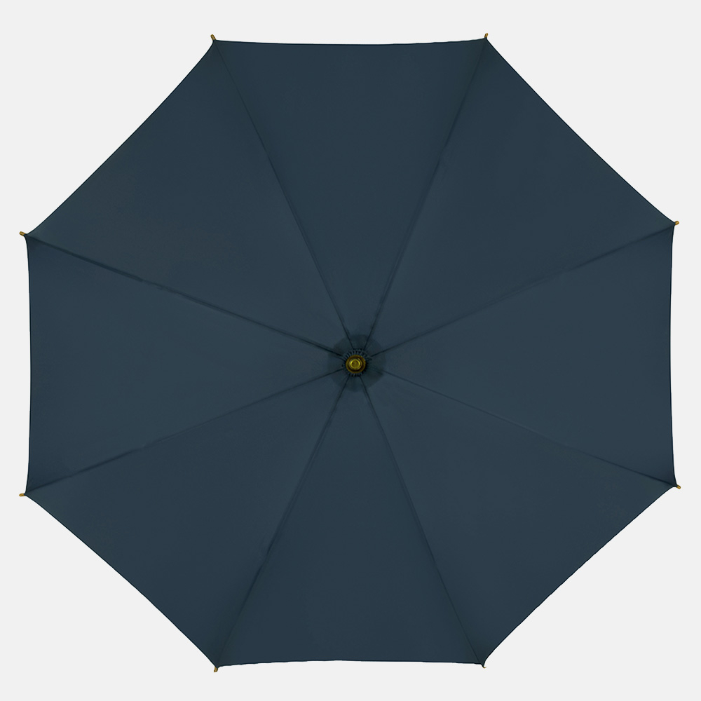 Impliva ECO Bamboe stokparaplu dark blue bij Duifhuizen