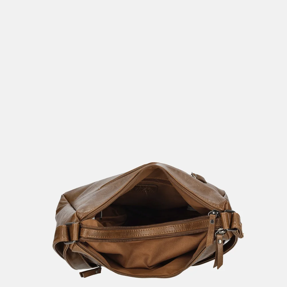 Enrico Benetti Julia schoudertas M camel bij Duifhuizen