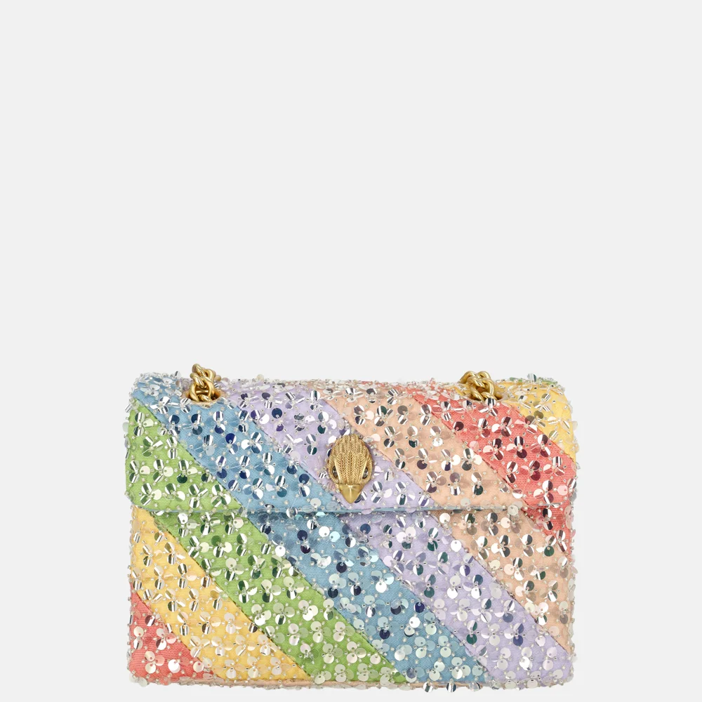 Kurt Geiger Kensington schoudertas rainbow lovertjes M multi/other bij Duifhuizen