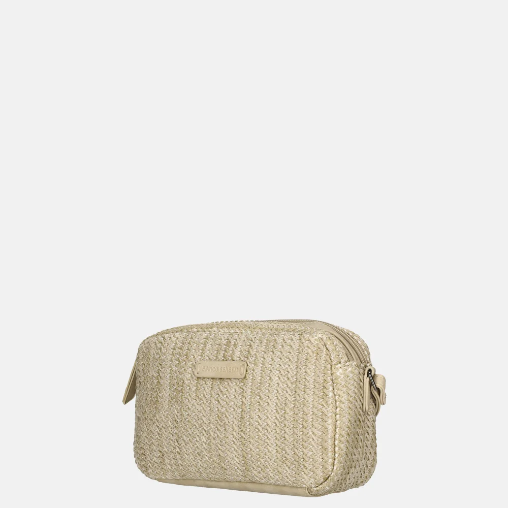 Enrico Benetti Raffia crossbody tas natuur bij Duifhuizen