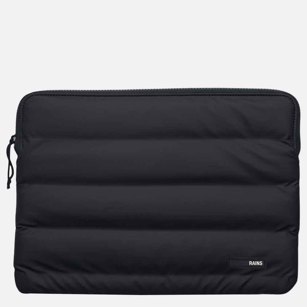 Rains Laptop cover quilted 13 inch laptophoes black bij Duifhuizen