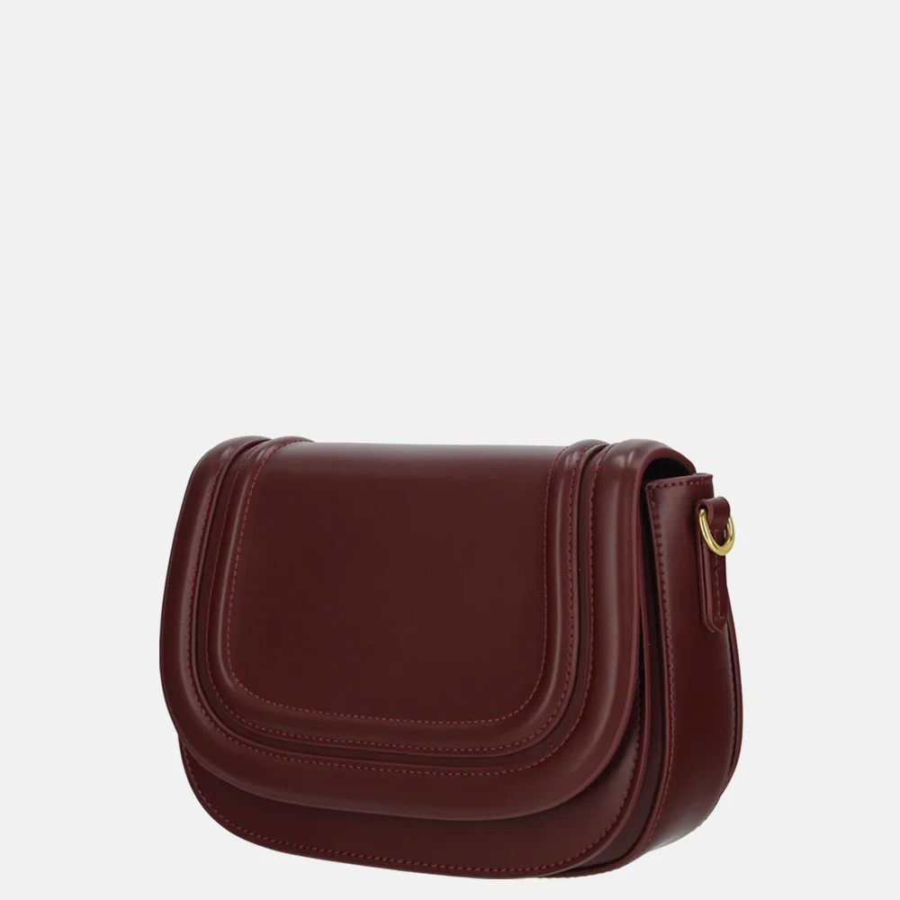 Firenze crossbody tas burgundy bij Duifhuizen