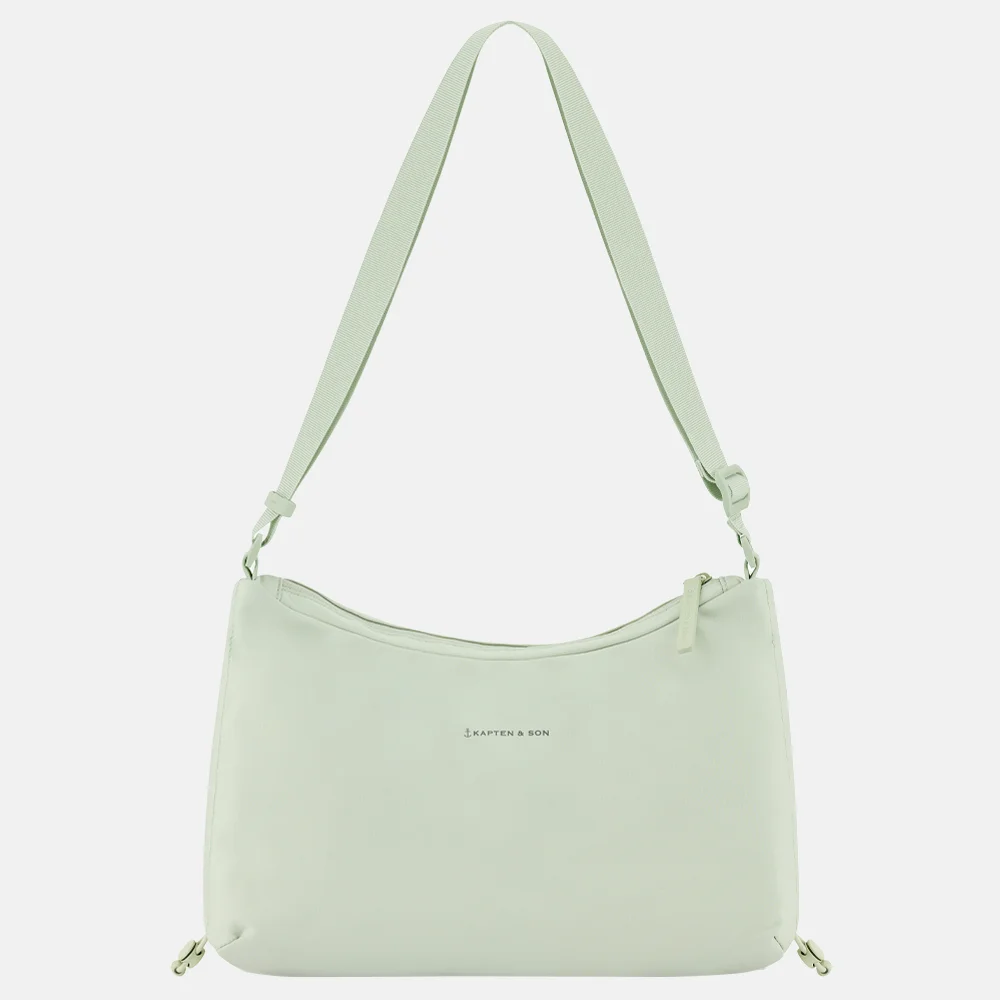 Kapten & Son Skara crossbody tas small matcha green bij Duifhuizen