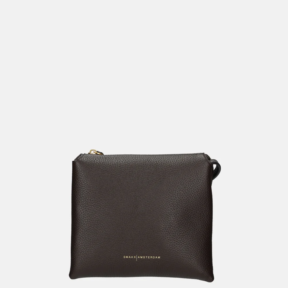 Smaak Amsterdam Jovi crossbody tas dark chocolat bij Duifhuizen