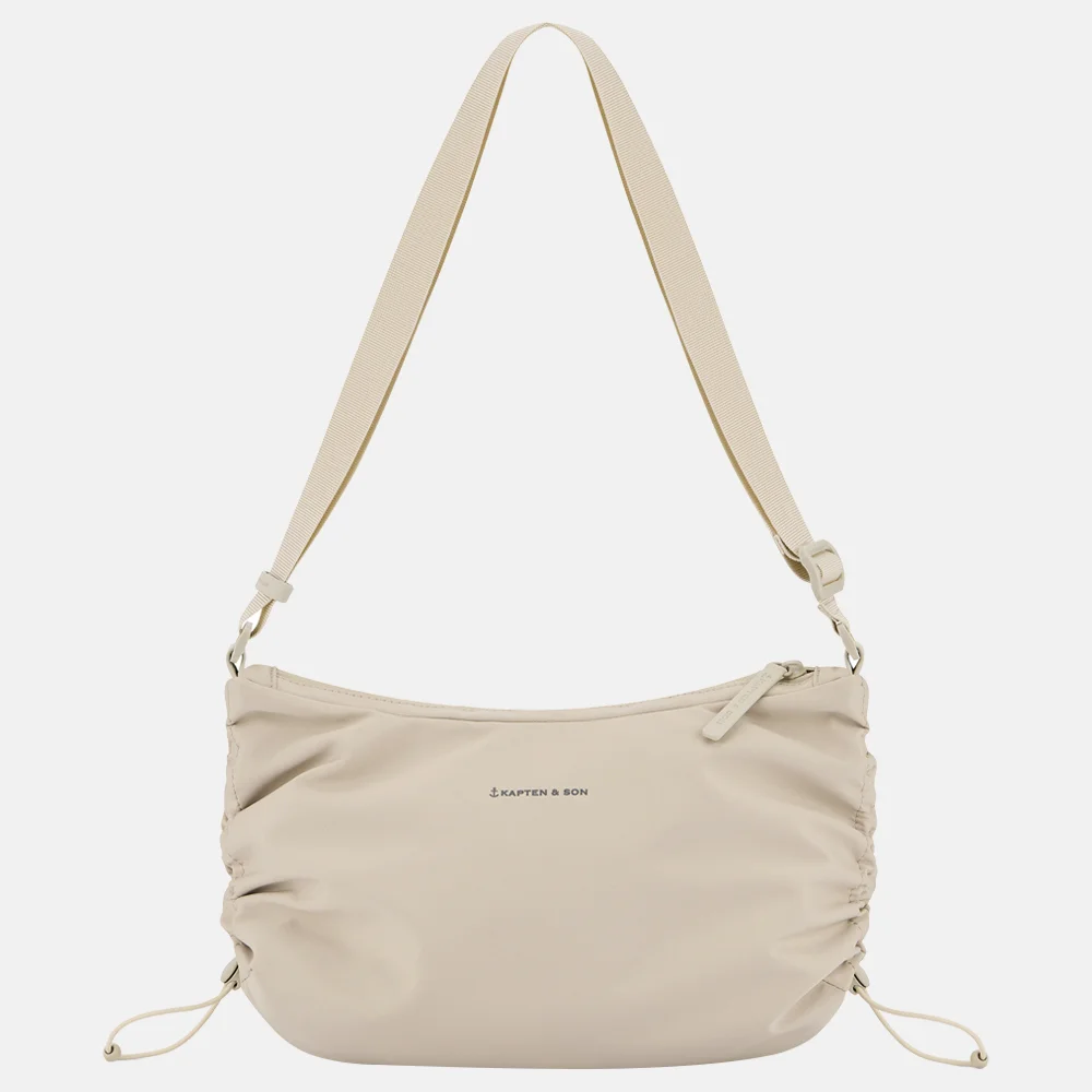Kapten & Son Skara Small crossbody tas sandstone bij Duifhuizen