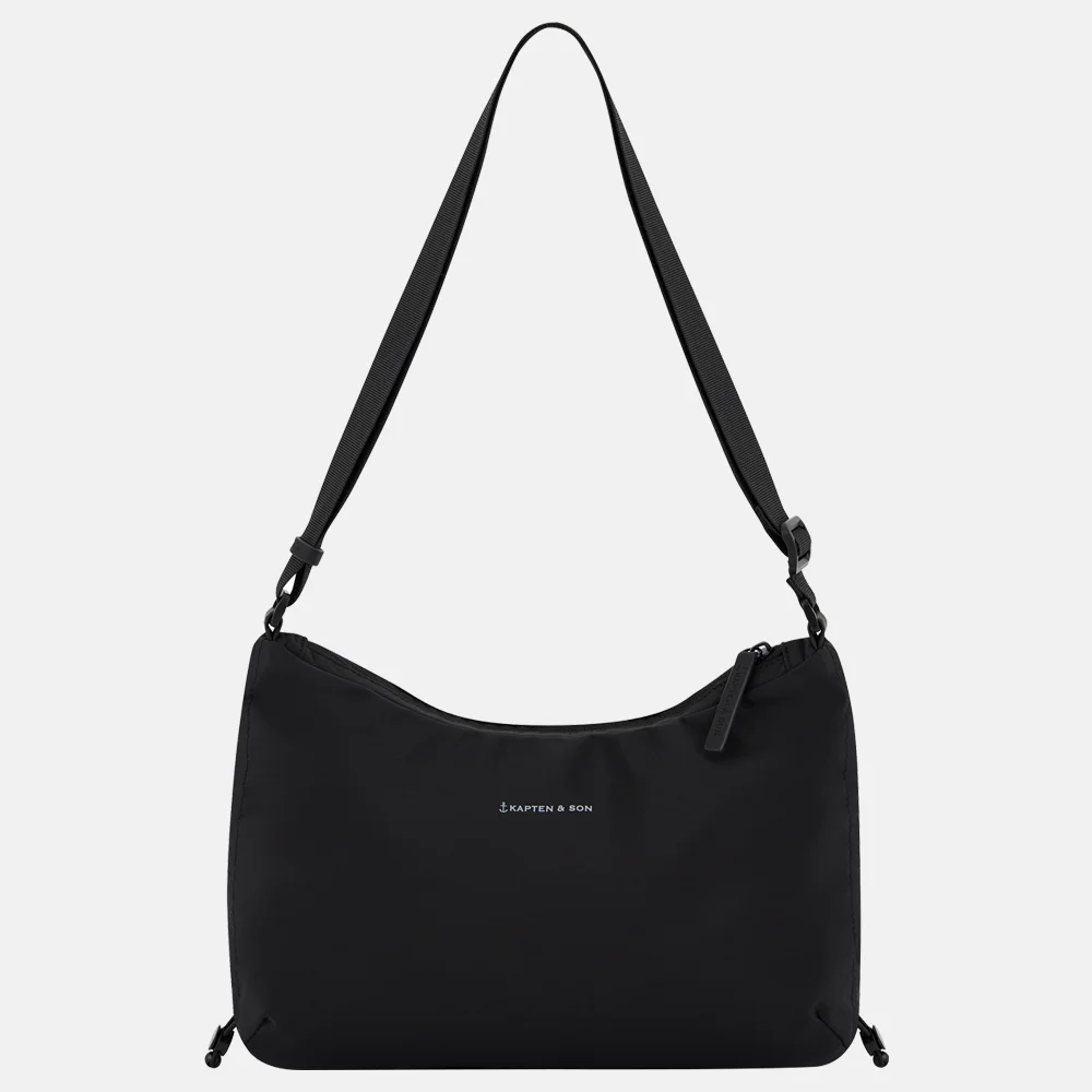 Kapten & Son Skara Small crossbody tas all black bij Duifhuizen