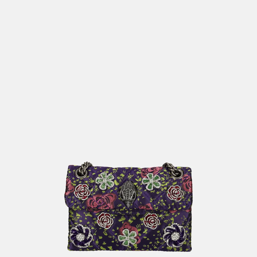 Kurt Geiger Crystal Mini Kensington schoudertas purple