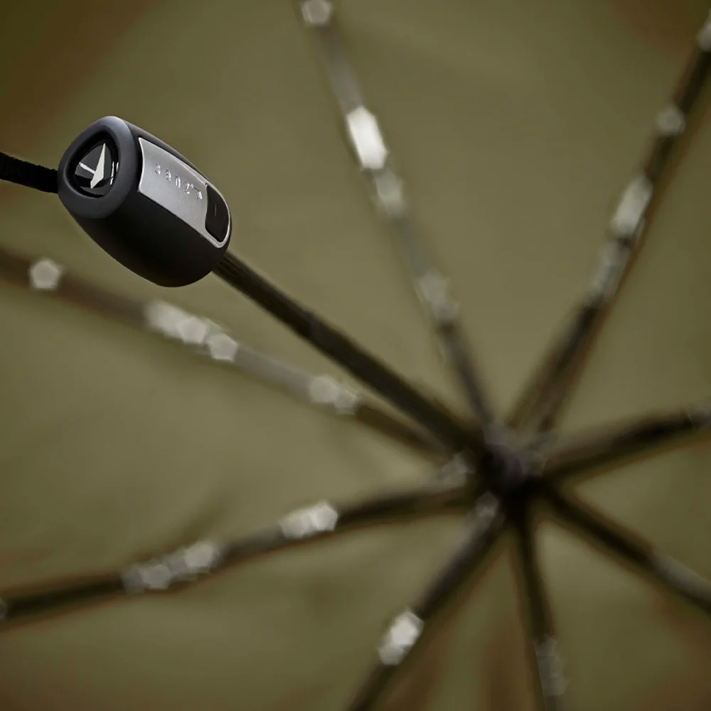 Senz automatic foldable stormparaplu martini olive bij Duifhuizen