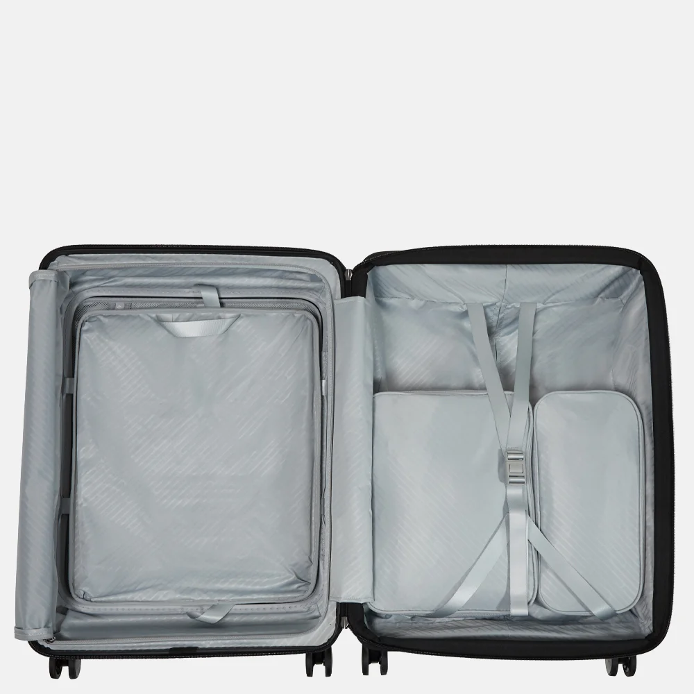Samsonite Paralux HS Spinner reiskoffer expendable 67 cm black bij Duifhuizen