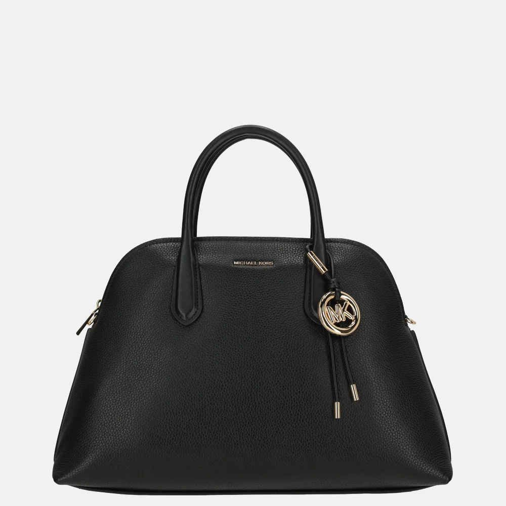 Michael Kors Freddie dome satchel handtas L black bij Duifhuizen