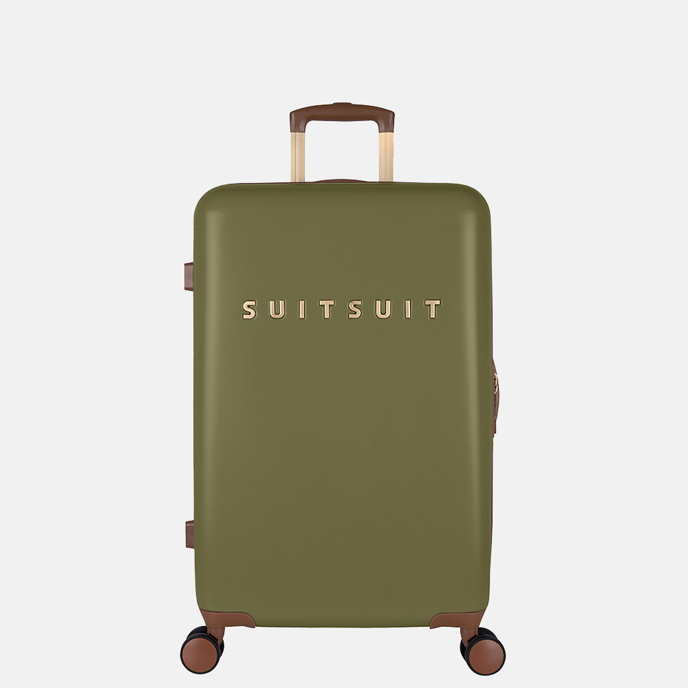 SUITSUIT Fab Seventies koffer 66 cm martini olive bij Duifhuizen