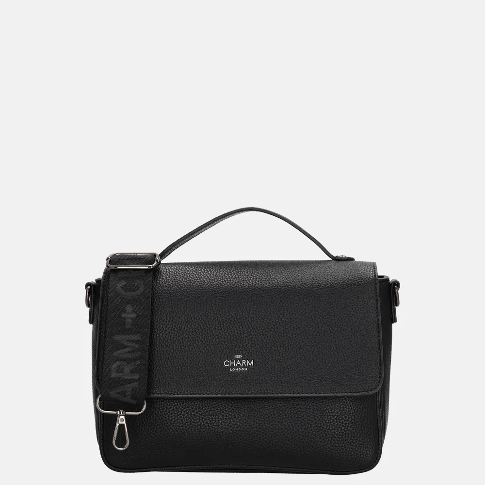 Charm London Mulberry street crossbody tas zwart bij Duifhuizen