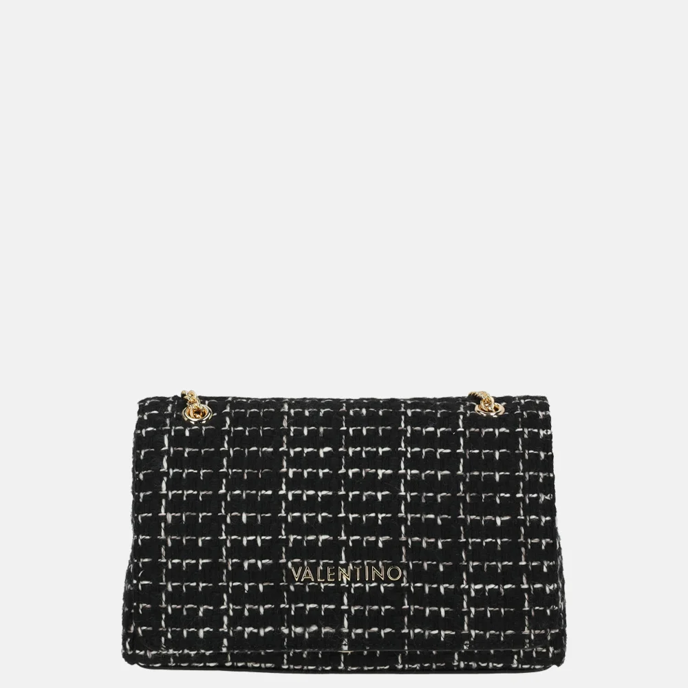 Valentino Bags Tweed crossbody tas nero/multicolour bij Duifhuizen