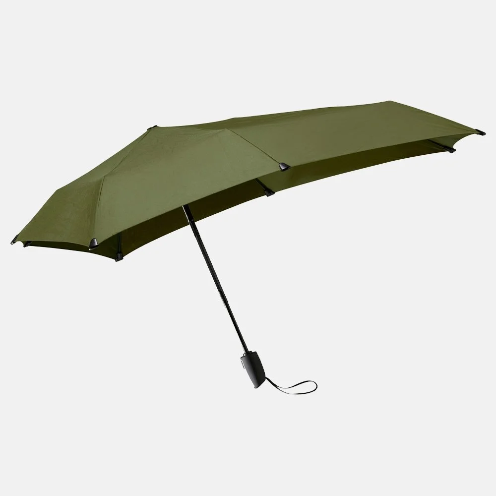 Senz automatic opvouwbare paraplu cedar green