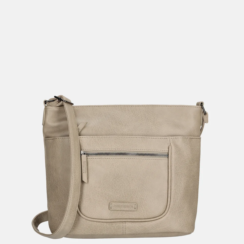 Enrico Benetti Emma schoudertas lichttaupe