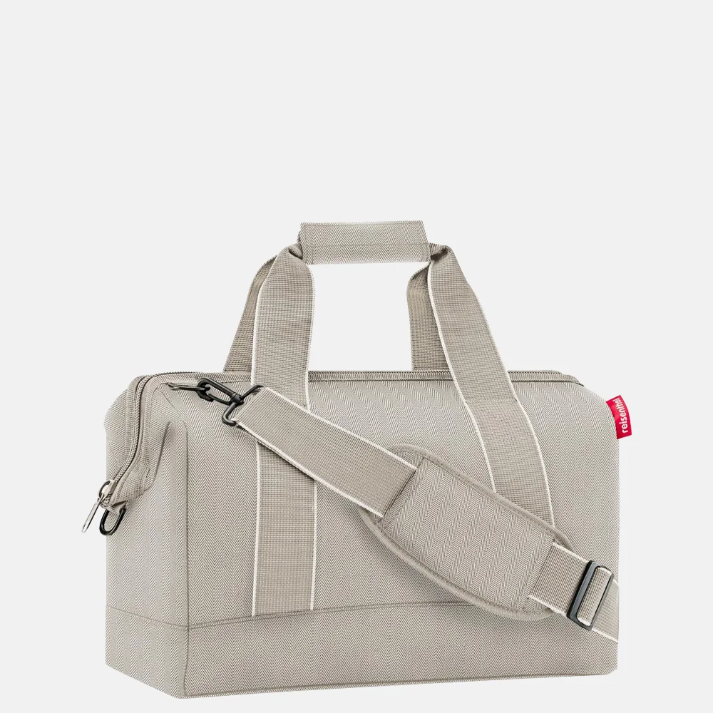 Reisenthel Allrounder weekendtas M herringbone sand bij Duifhuizen