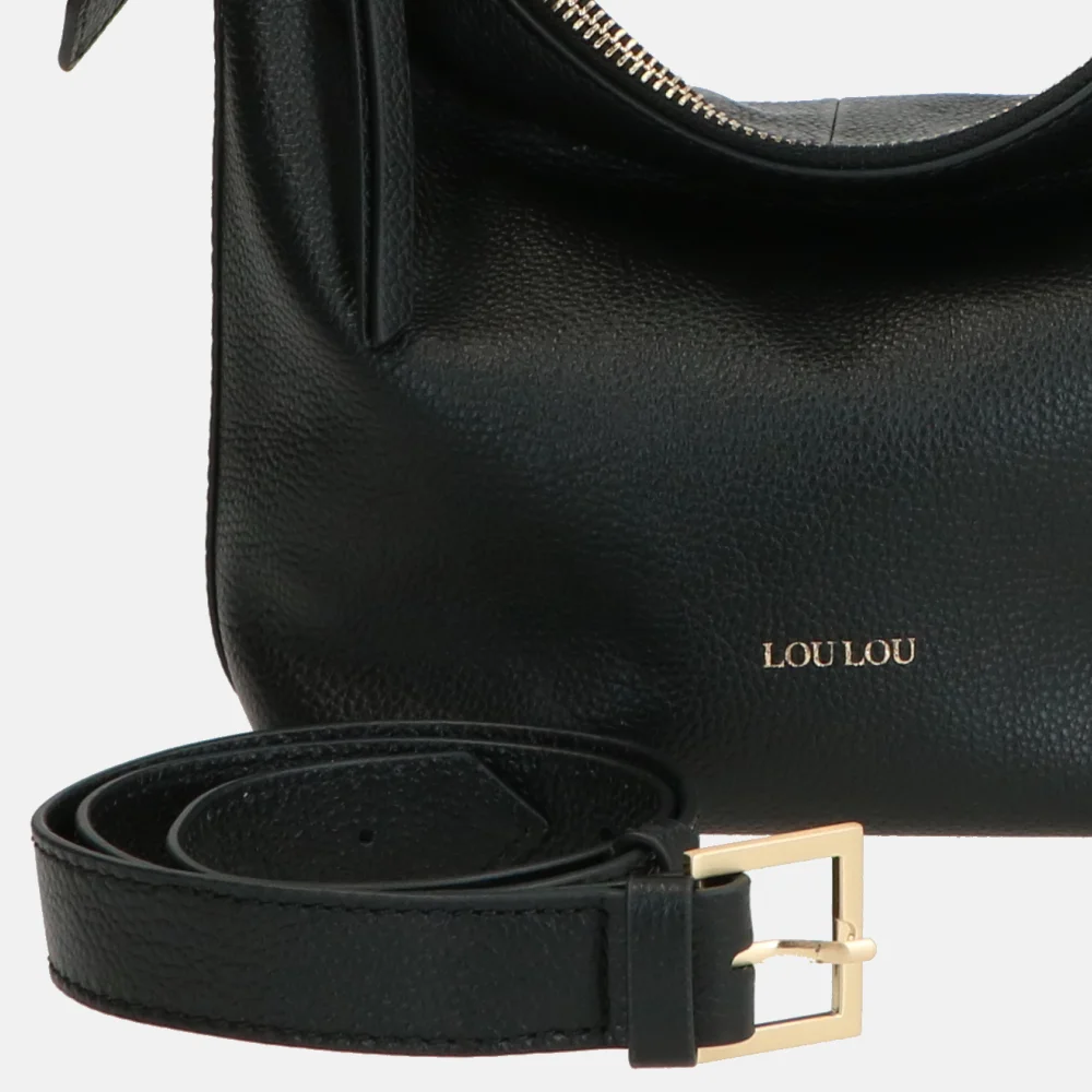 Loulou Essentiels Marie handtas black bij Duifhuizen