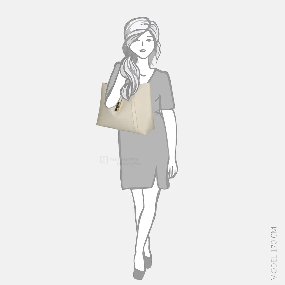 Furla Goccia shopper XL vaniglia bij Duifhuizen