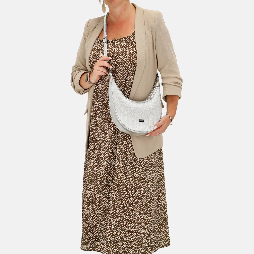 Charm London Kingsway schoudertas zilver bij Duifhuizen