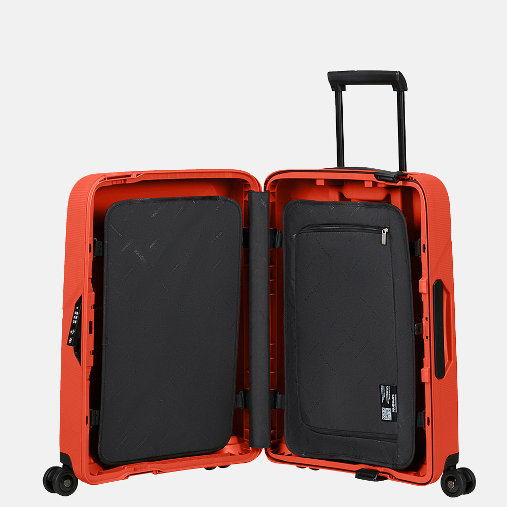 Samsonite Magnum ECO handbagage koffer 55 cm bright orange bij Duifhuizen