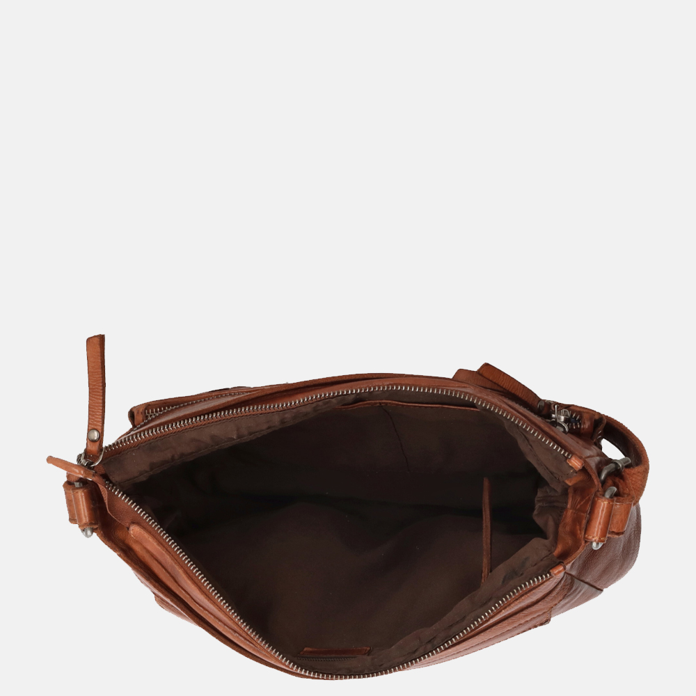 Genicci Derby crossbody tas cognac bij Duifhuizen
