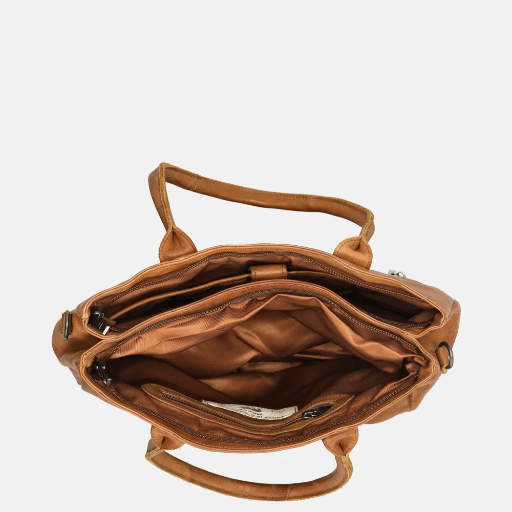 Bear Design shopper 15 inch cognac bij Duifhuizen