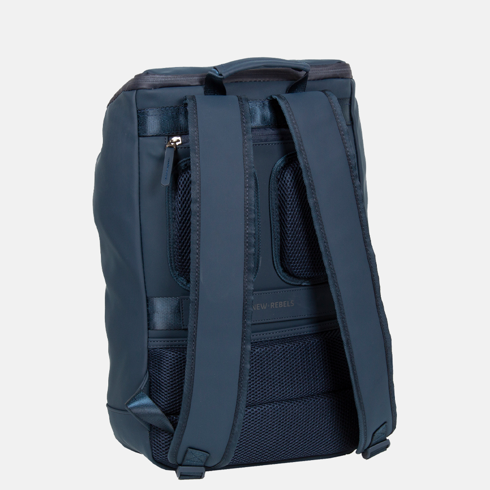 New Rebels Harper rugzak 15.6 inch navy bij Duifhuizen