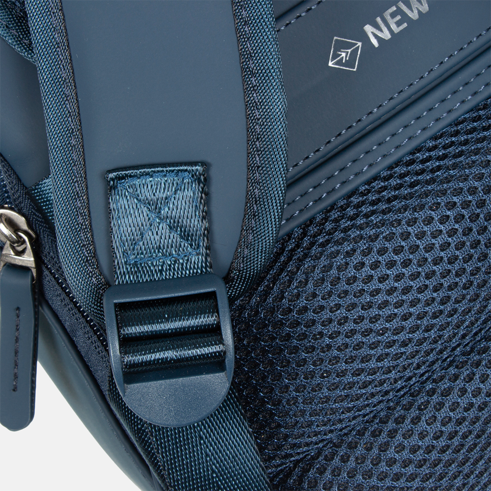 New Rebels Harper rugzak 13.3  inch navy bij Duifhuizen