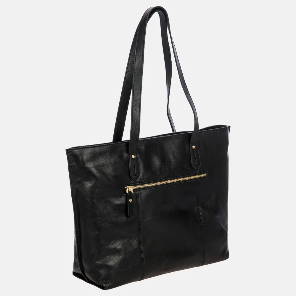 Bric's Volterra shopper L nero bij Duifhuizen