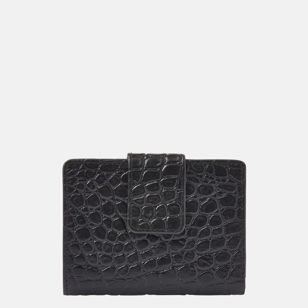 Castelijn en Beerens portemonnee croco black bij Duifhuizen