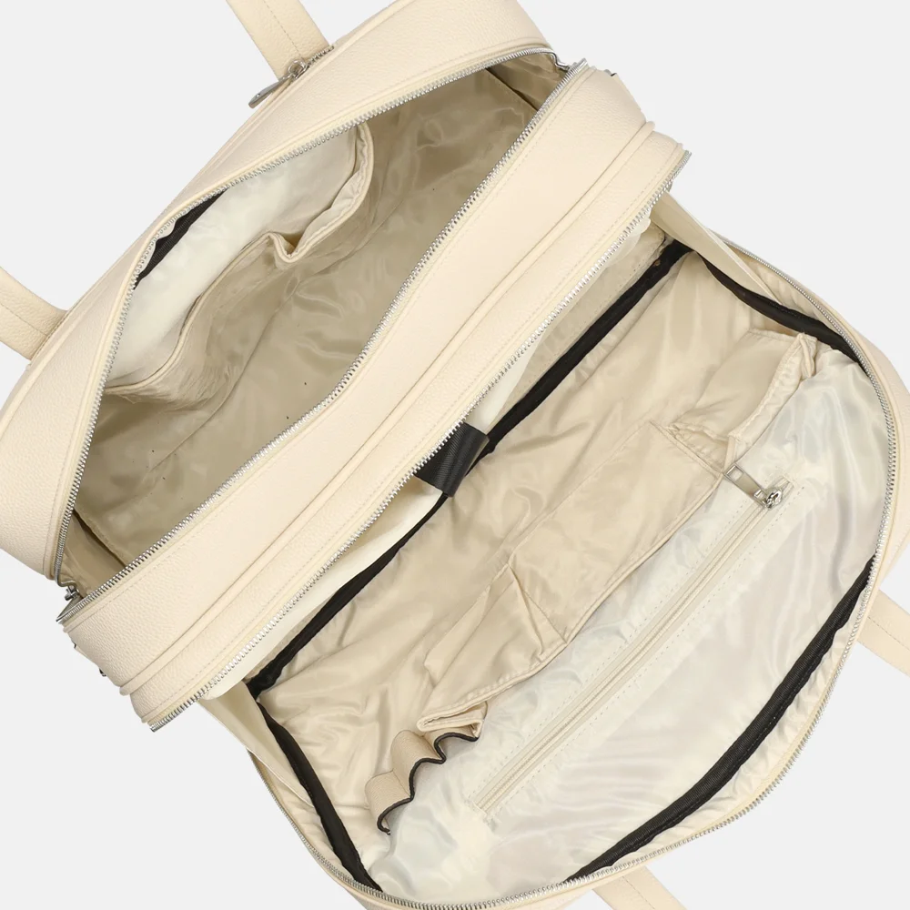 Olivia Lauren Leila business trolley 16 inch white bij Duifhuizen