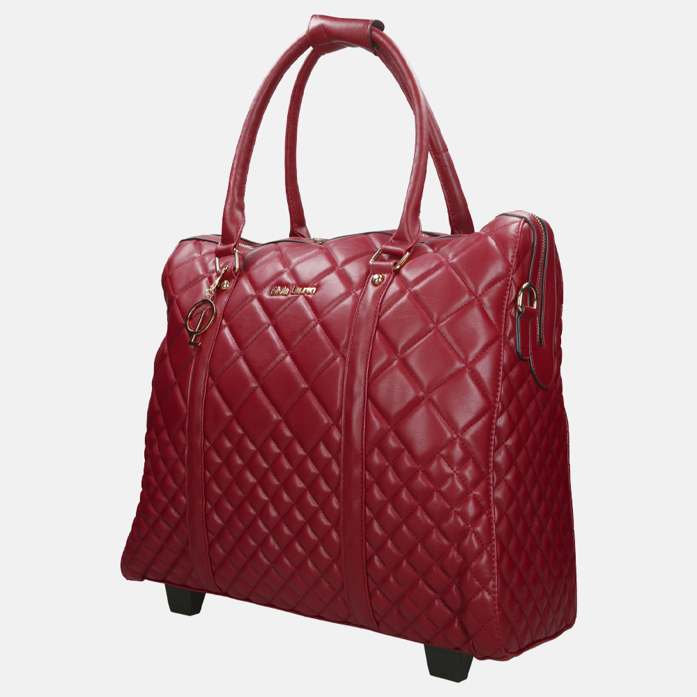 Olivia Lauren Lyana business trolley + tas bordo bij Duifhuizen