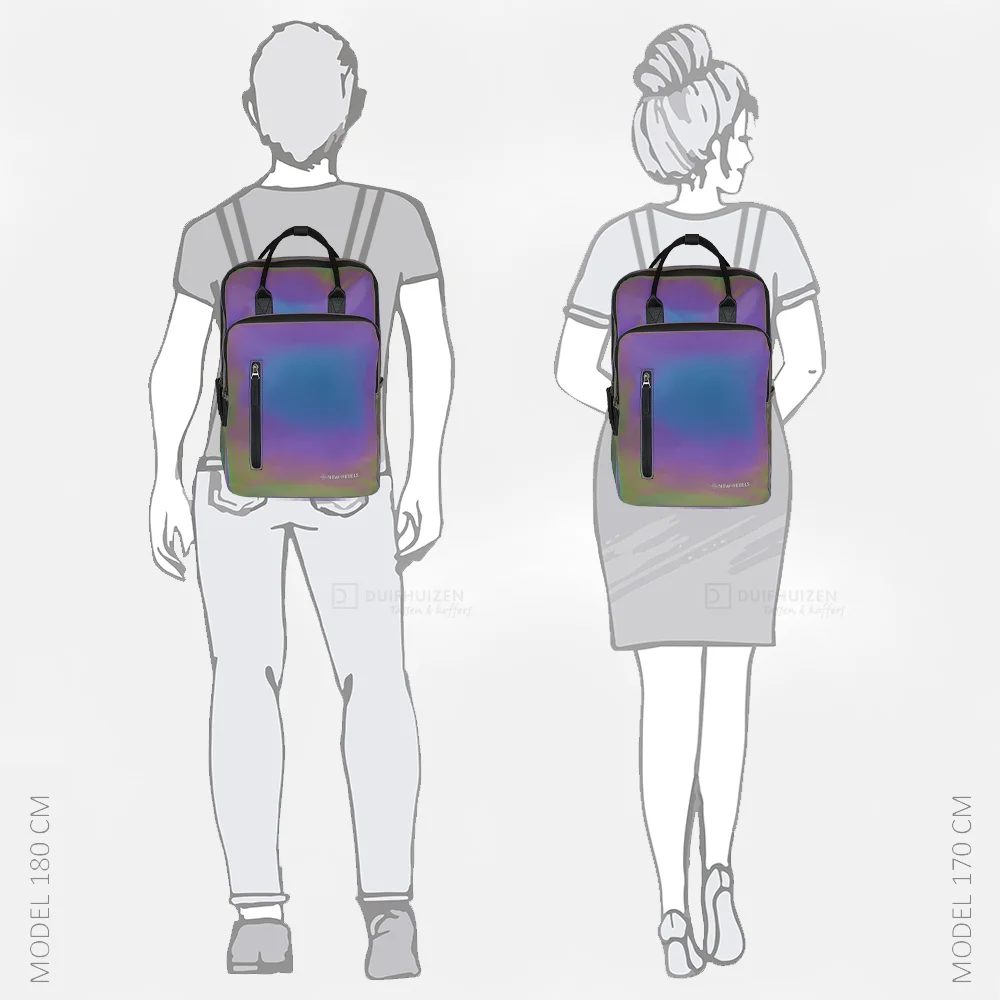 New Rebels Milwaukee rugzak 15.6 inch twee toon reflectie bij Duifhuizen