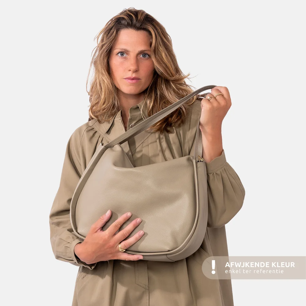 Loulou Essentiels Lou schoudertas blue aura bij Duifhuizen