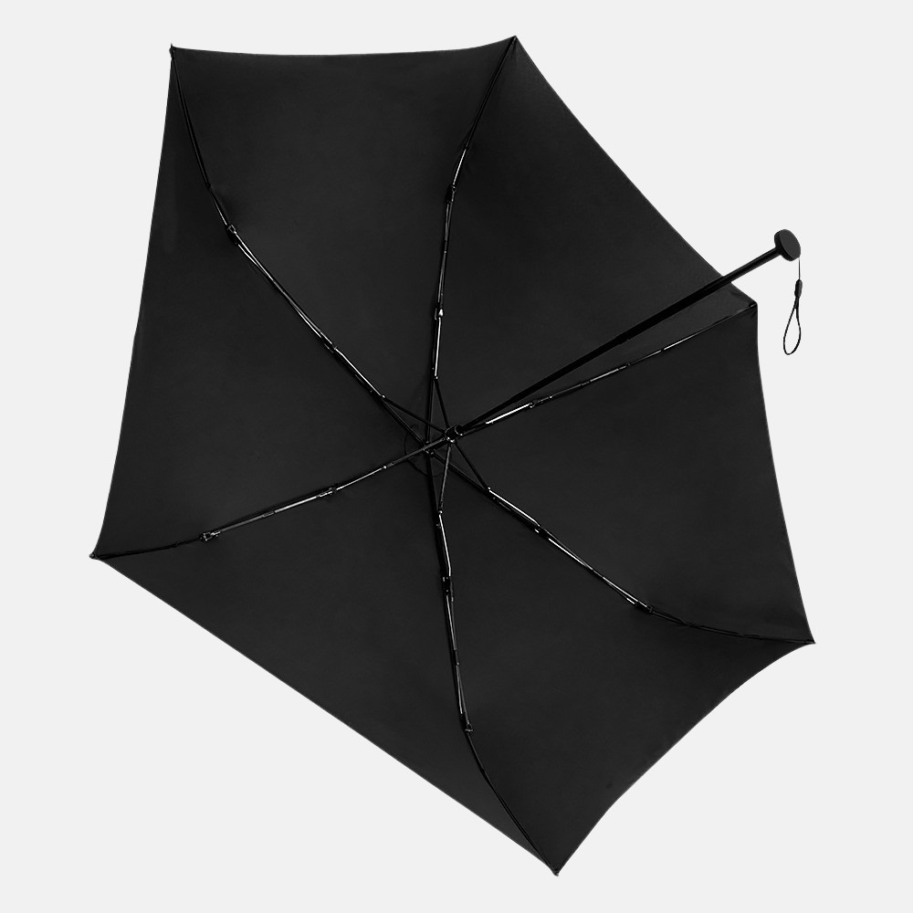 Impliva Travellight opvouwbare paraplu mini black bij Duifhuizen
